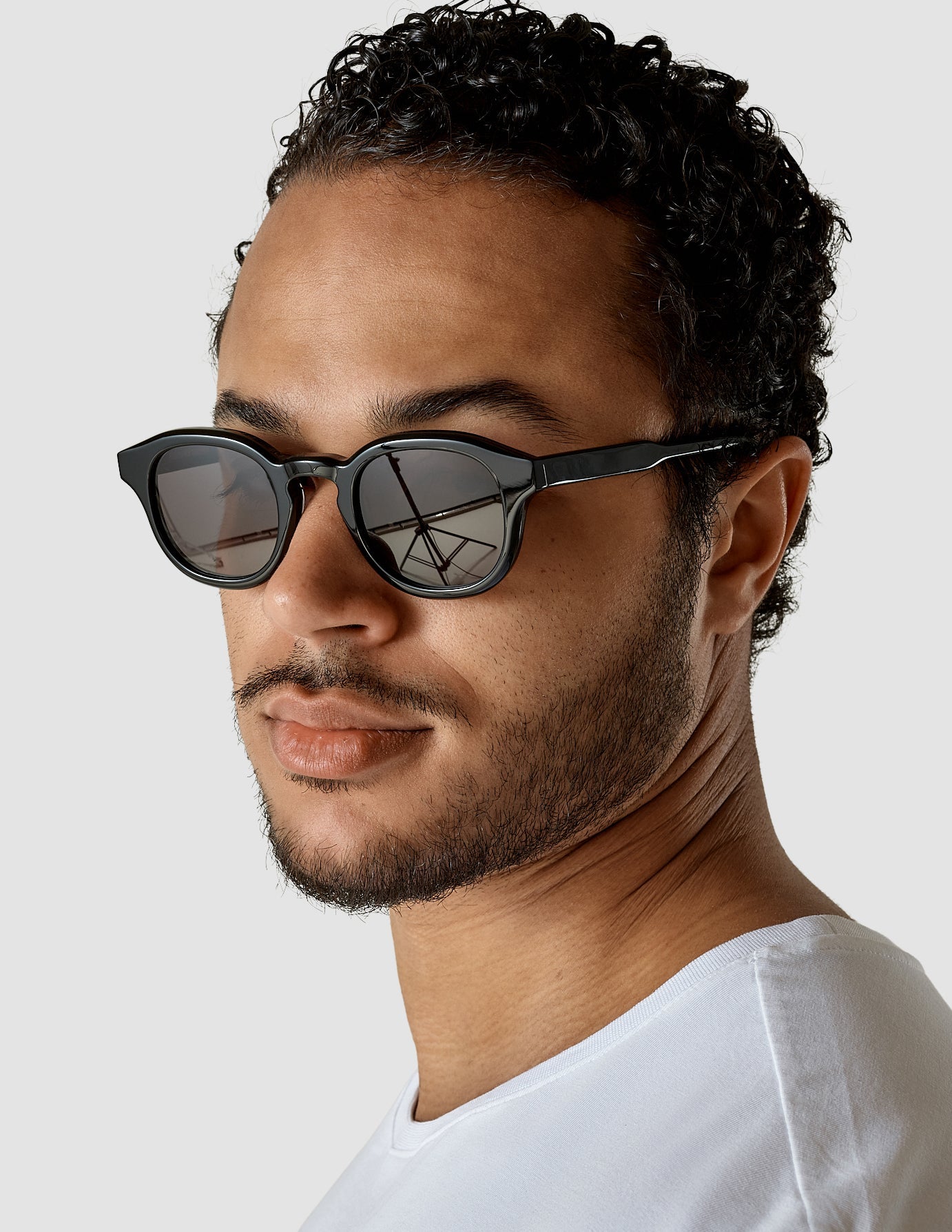 SNT Sunglasses Round Black